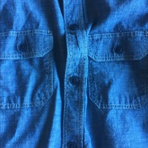 Boys Gap Kids Classic Blue Oxford Shirt Size XL